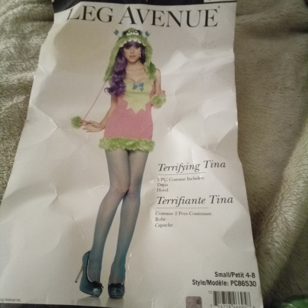 Leg Avenue Green and Purple Terrifying Tina Costume